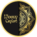 Woovy Ceylon logo featuring an elegant, minimalist design showcasing traditional Sri Lankan motifs.